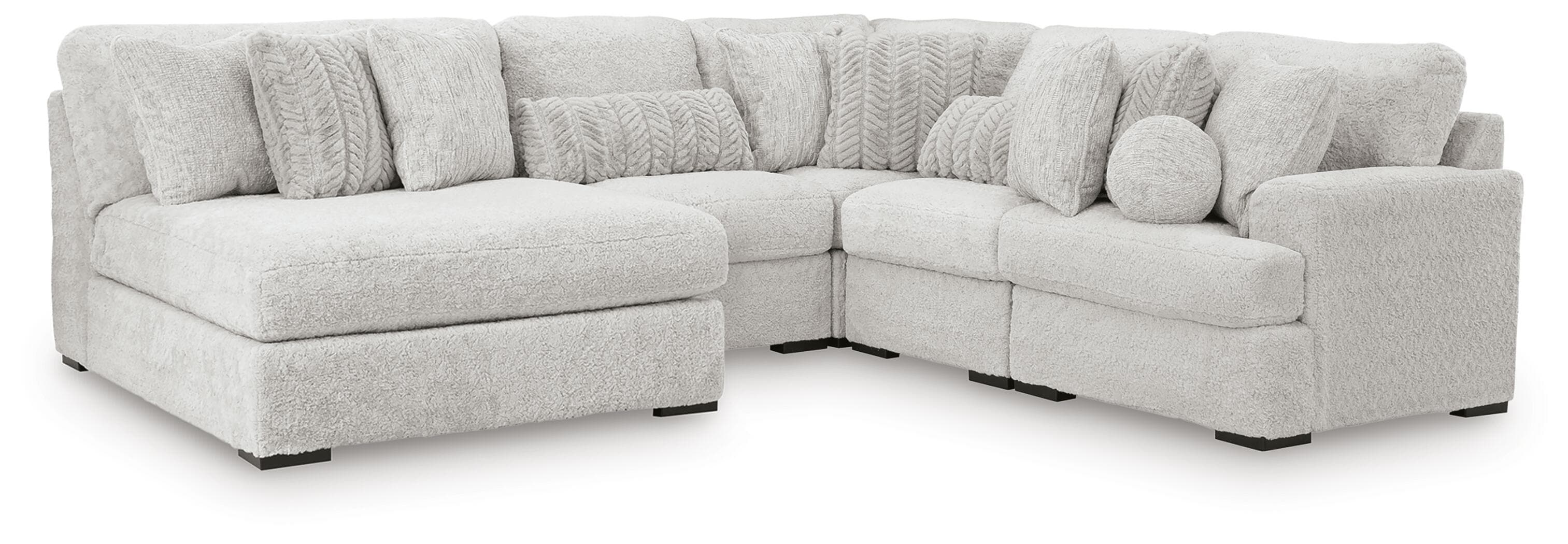 5-Piece Sectional With Armless Chaise And RAF Corner Chair