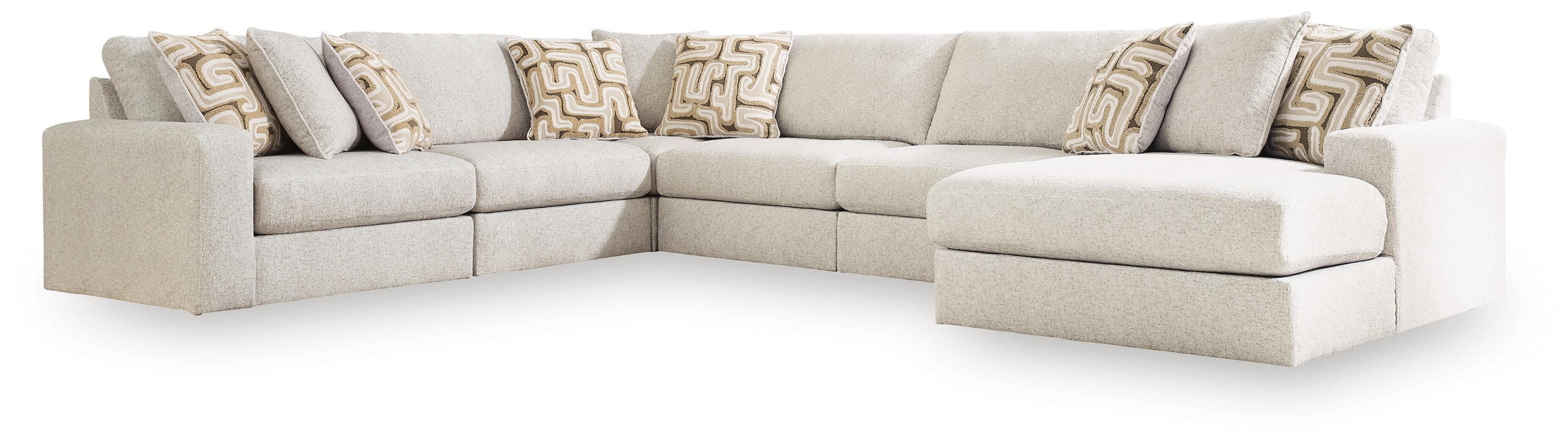 6-Piece Sectional With RAF Corner Chaise
