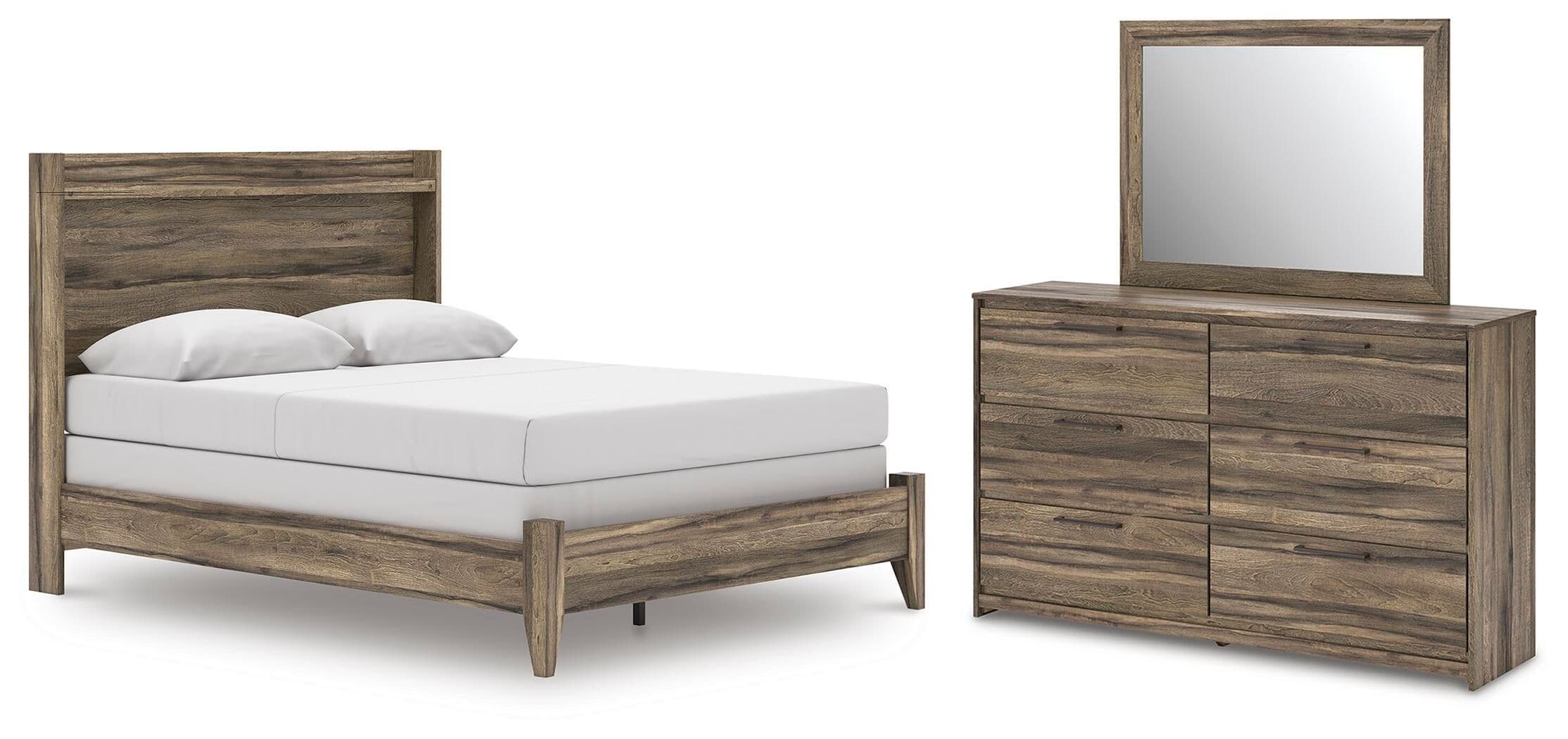 3 Pc. · Queen Panel Bed, Dresser And Mirror