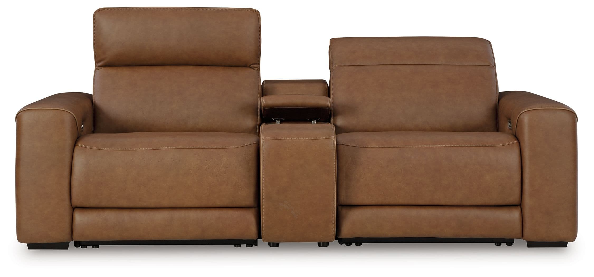 3-Piece Power Reclining Sectional Loveseat With Console