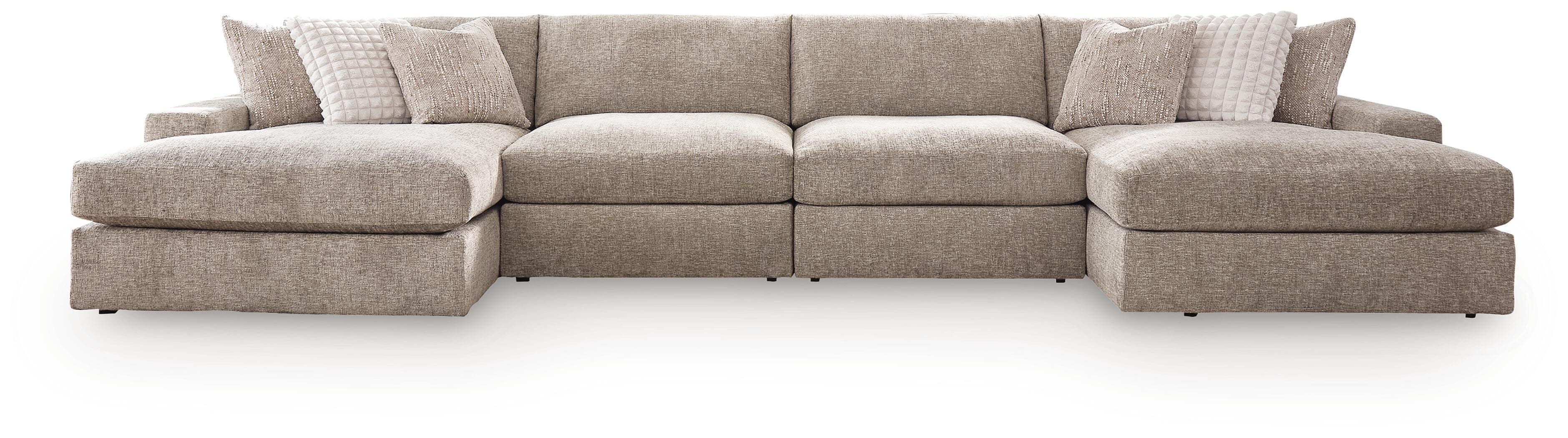 4-Piece Double Chaise Sectional