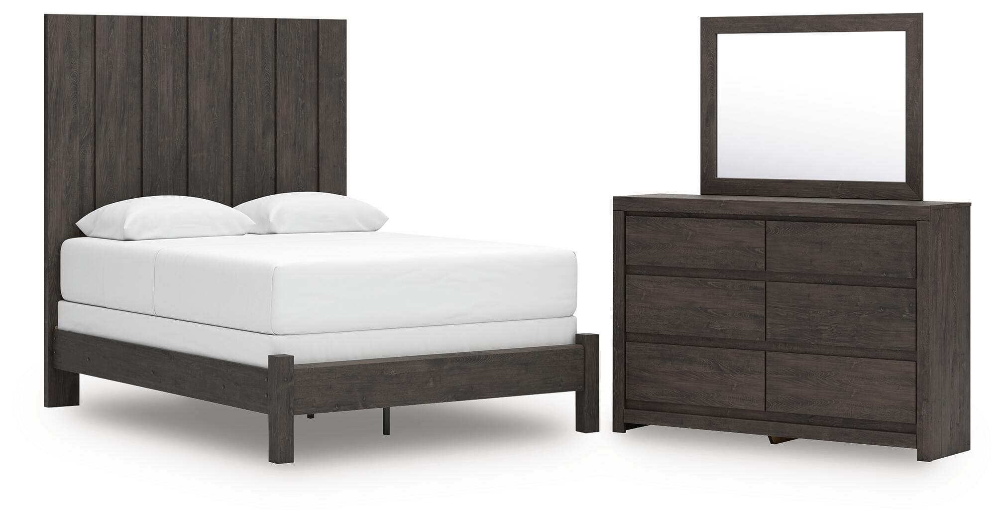 3 Pc. · Queen Panel Bed, Dresser And Mirror