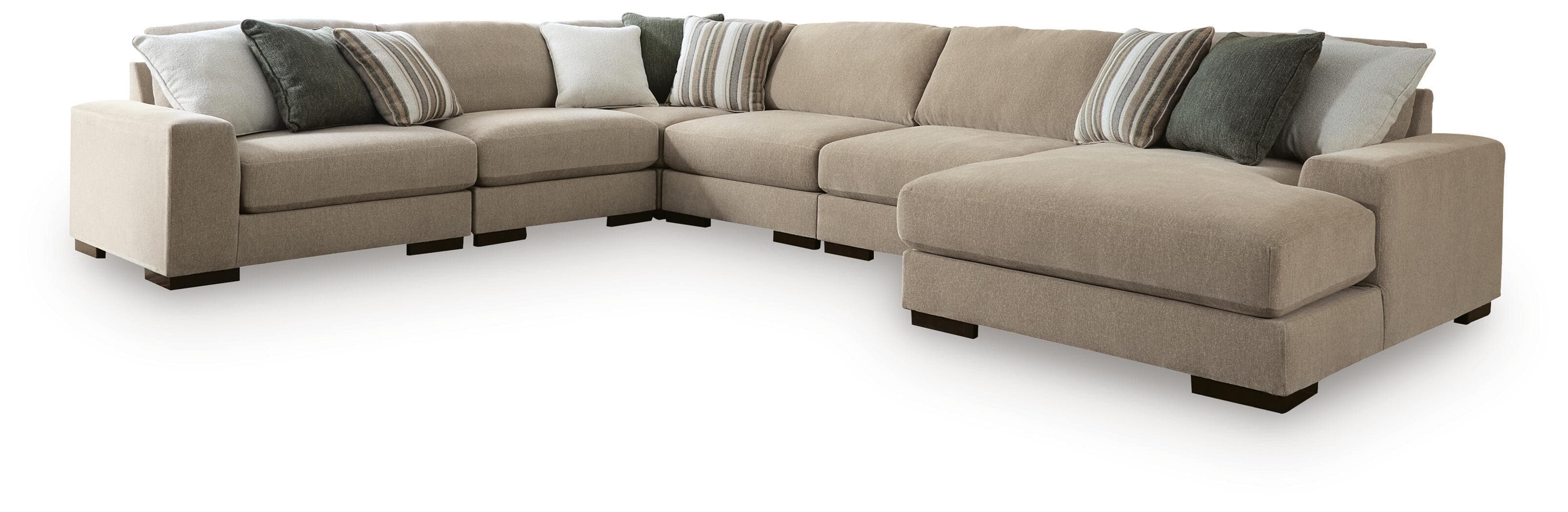 6-Piece Sectional With RAF Corner Chaise
