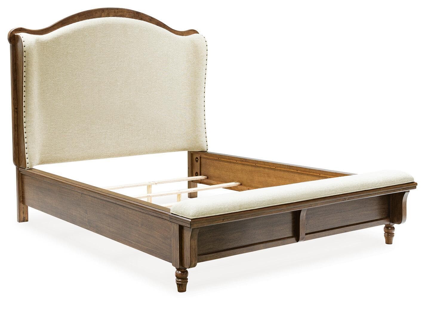 Sturlayne - Queen Upholstered Panel Bed - Brown