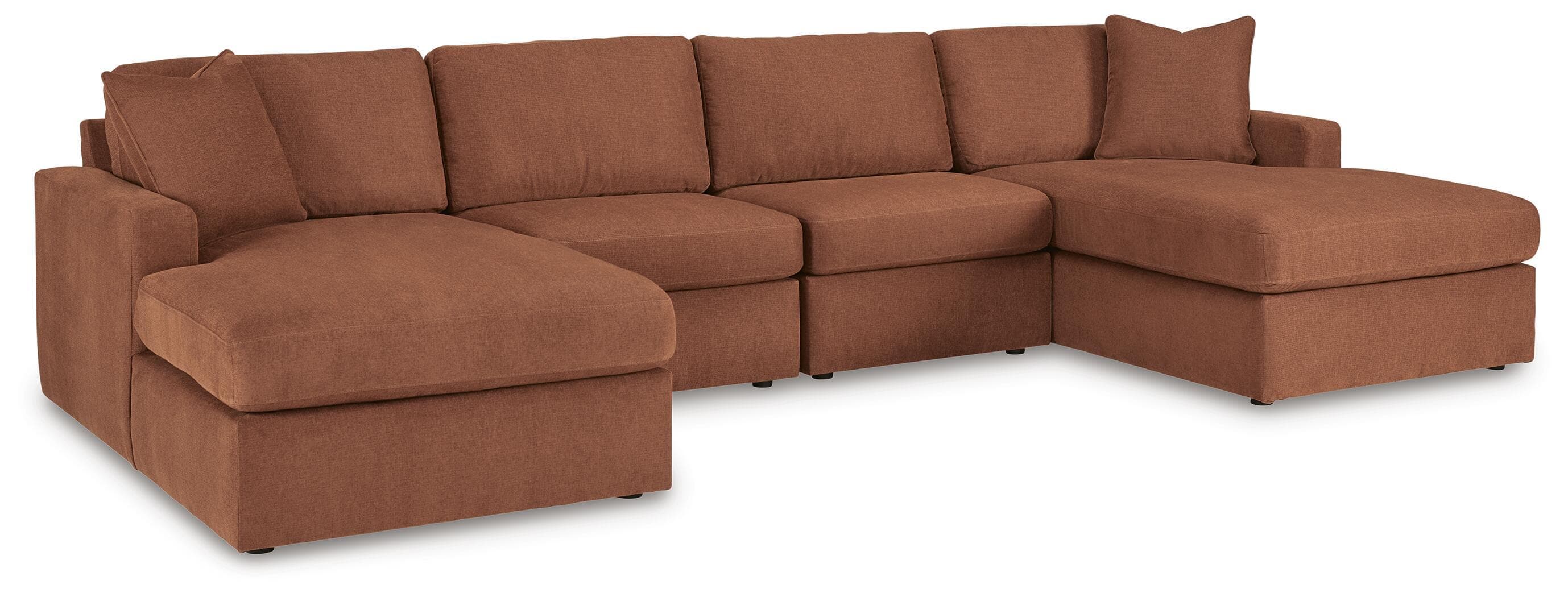 4-Piece Sectional With Laf And Raf Corner Chaises