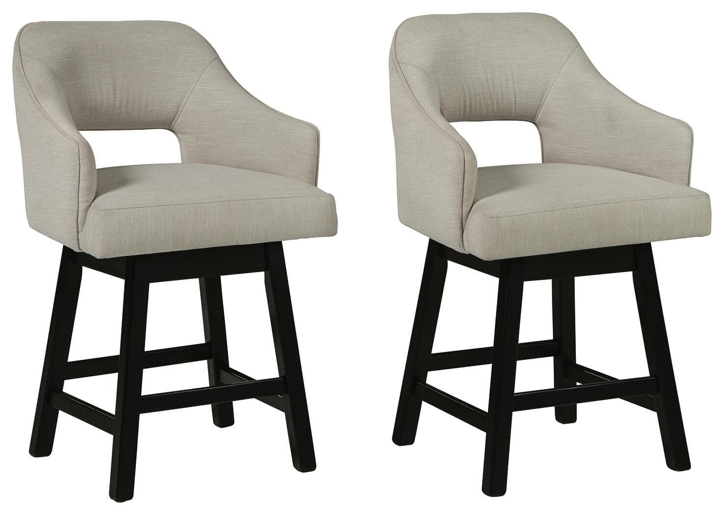 UPH Swivel Barstool (Set of 2) · Beige