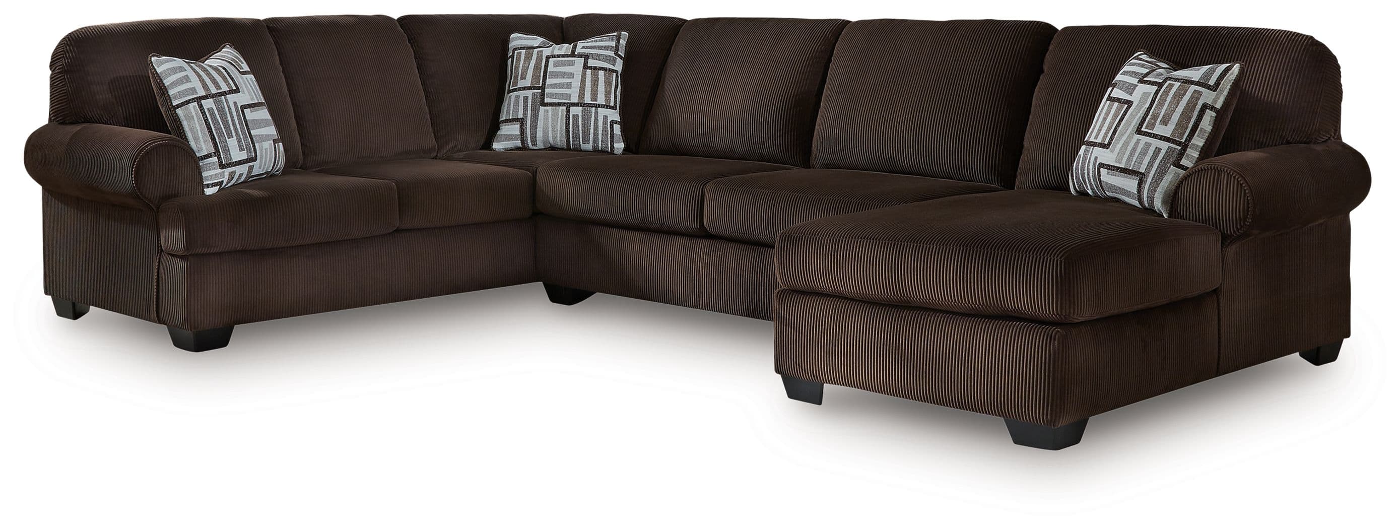 3-Piece Sectional With RAF Chaise