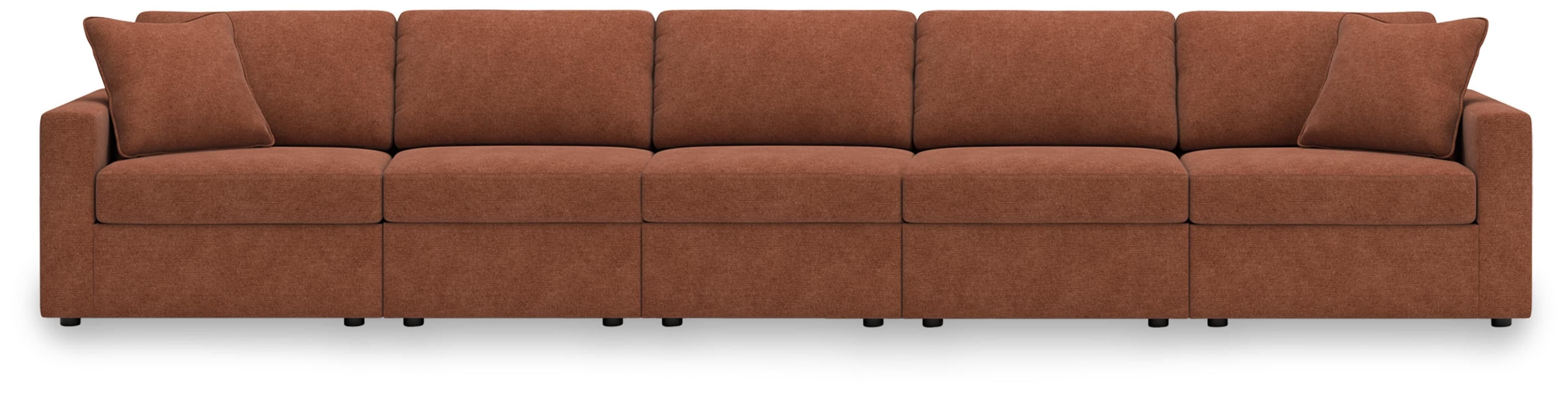 5-Piece Sectional With 3 Armless Chairs And LAF / RAF Corner Chairs