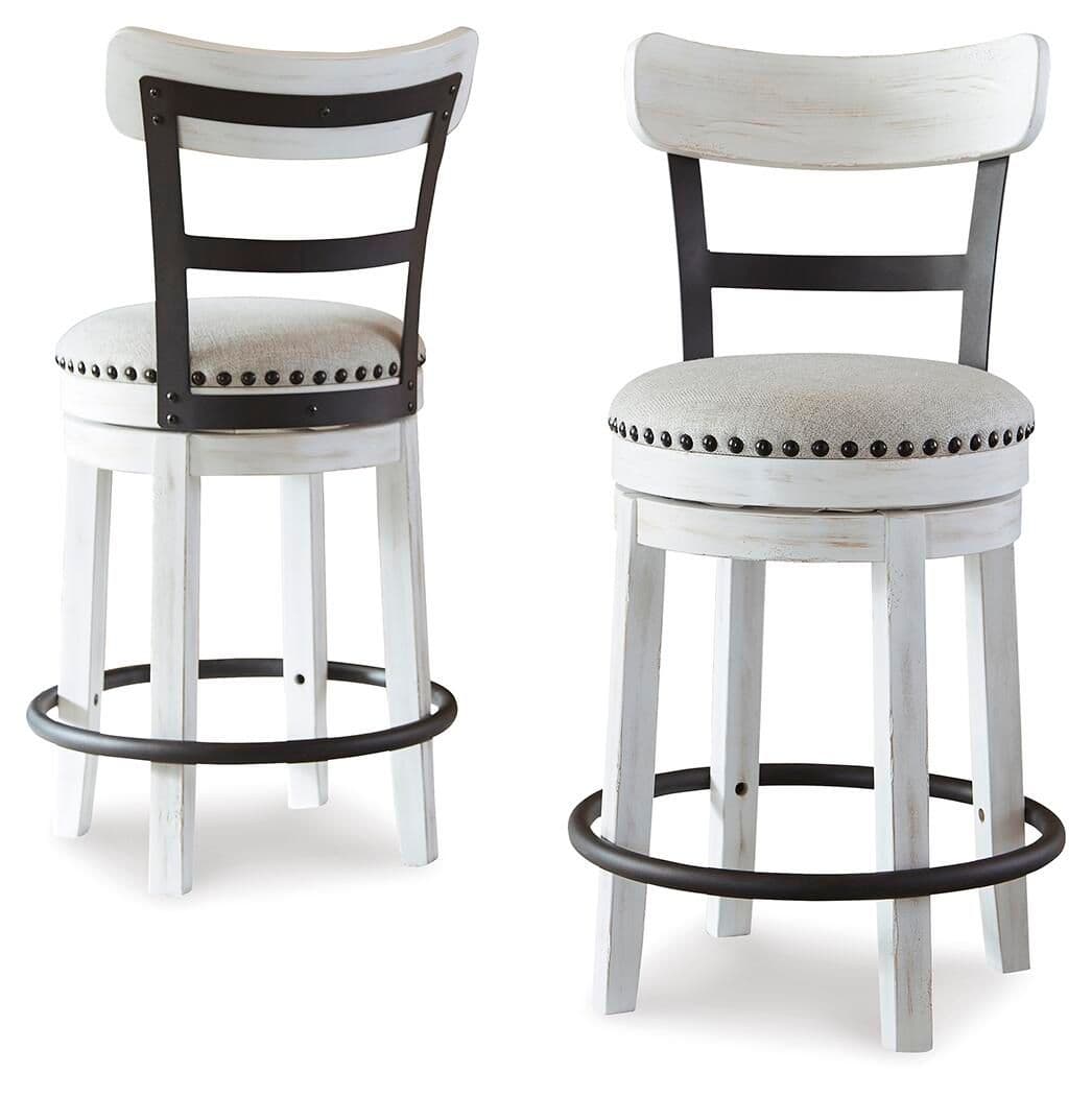 Valebeck - UPH Swivel Barstool - White