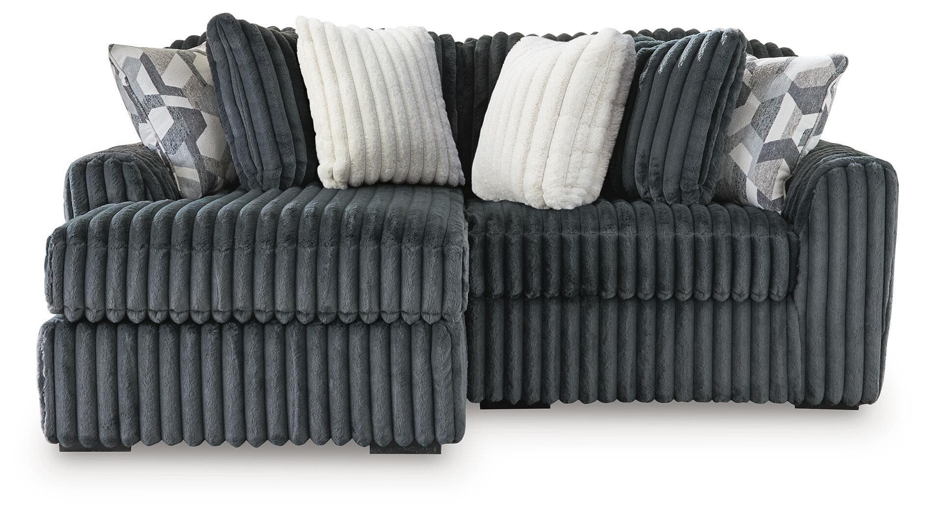 2-Piece Sectional With LAF Corner Chaise · Gunmetal