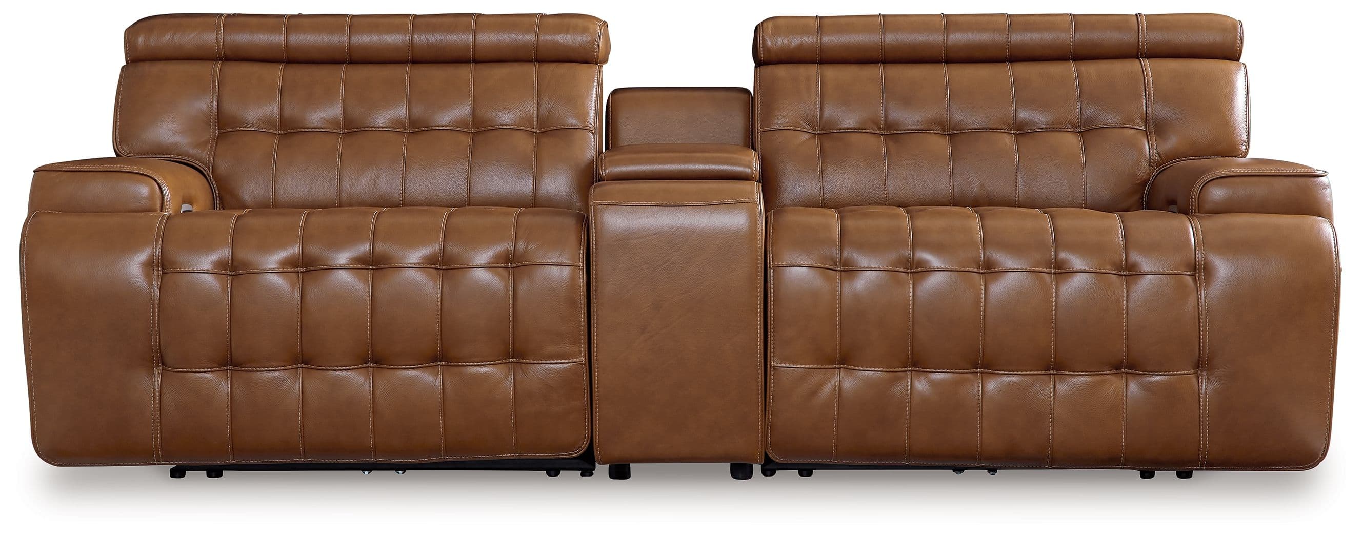 3-Piece Power Reclining Sectional Loveseat With Console