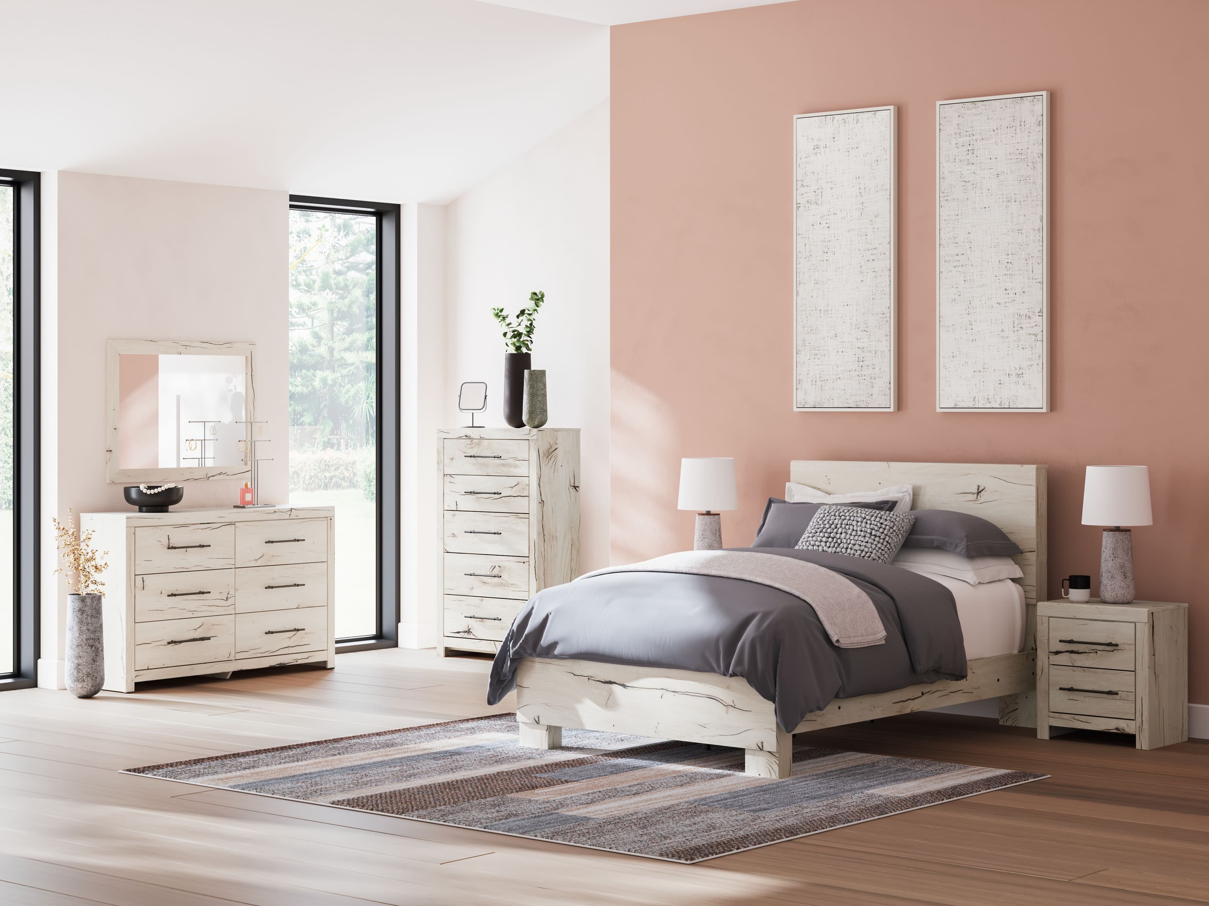 6 Pc. · Dresser, Mirror, Chest, Full Panel Bed