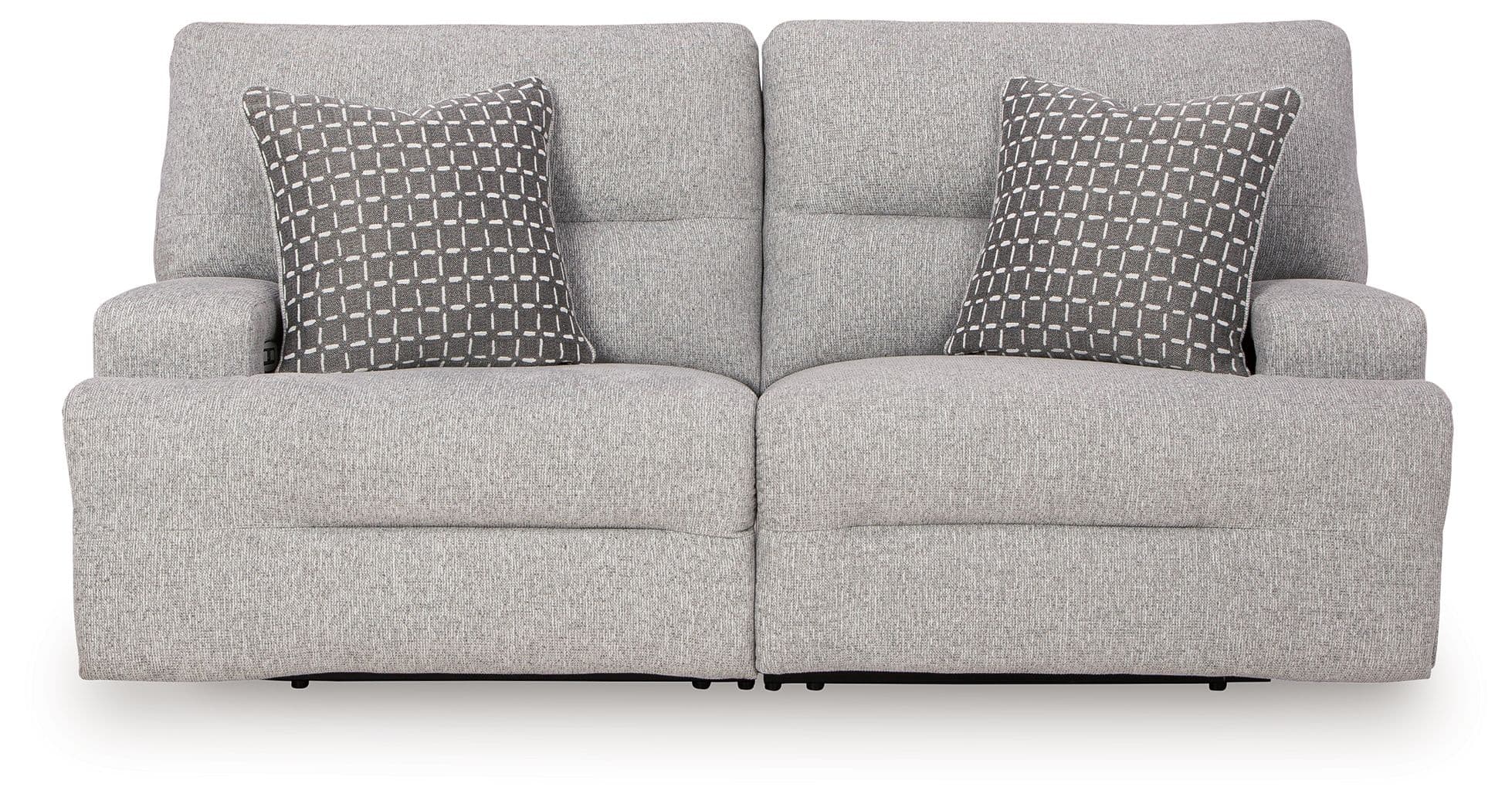 2-Piece Power Reclining Sectional Loveseat · Pewter