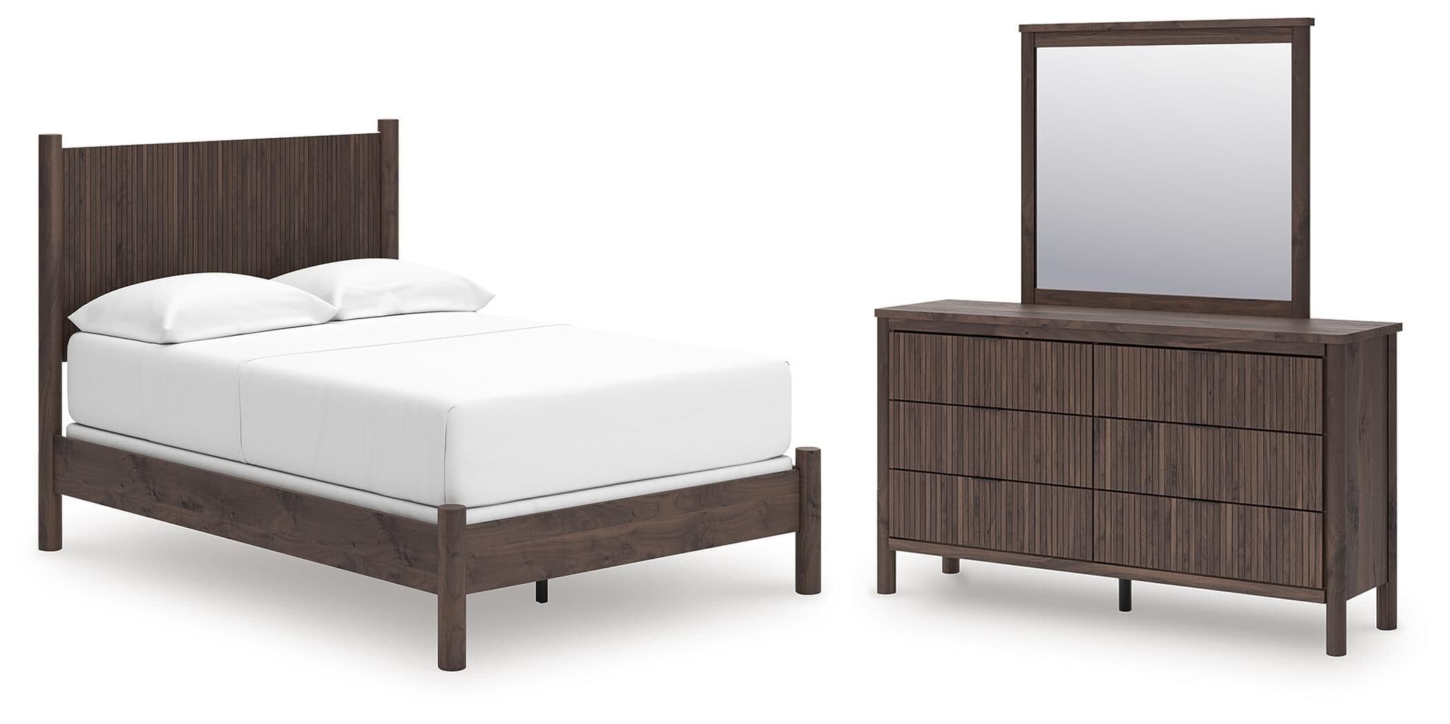 3 Pc. · Full Panel Bed, Dresser And Mirror