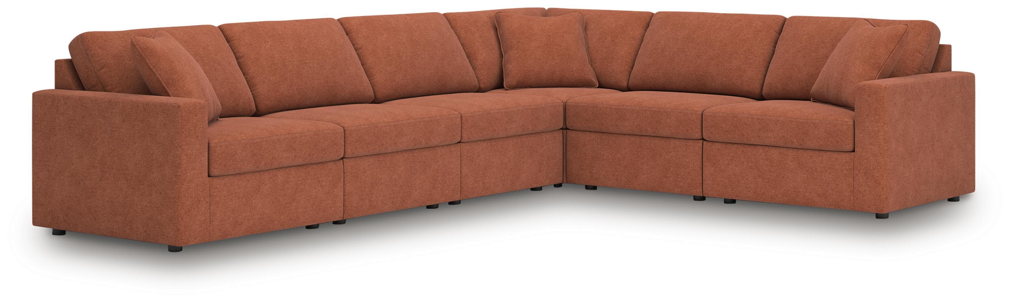 6-Piece Sectional With Laf Corner Chair And Raf Corner Chair