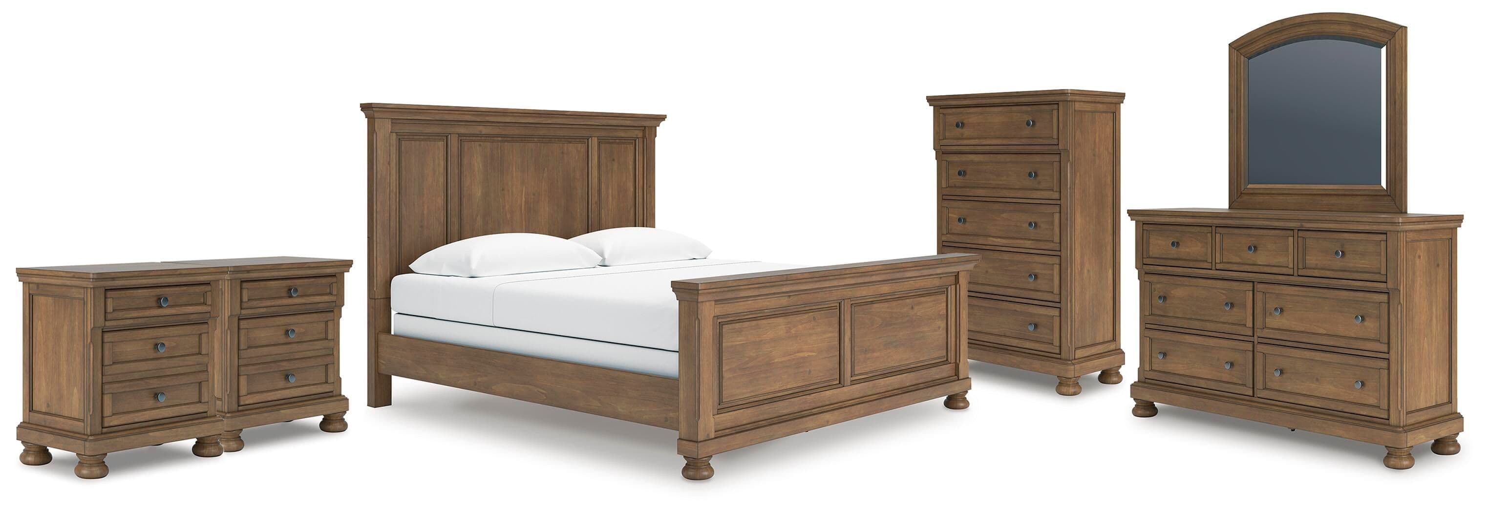6 Pc. · King Panel Bed, Dresser, Mirror, Chest And 2 Nightstands