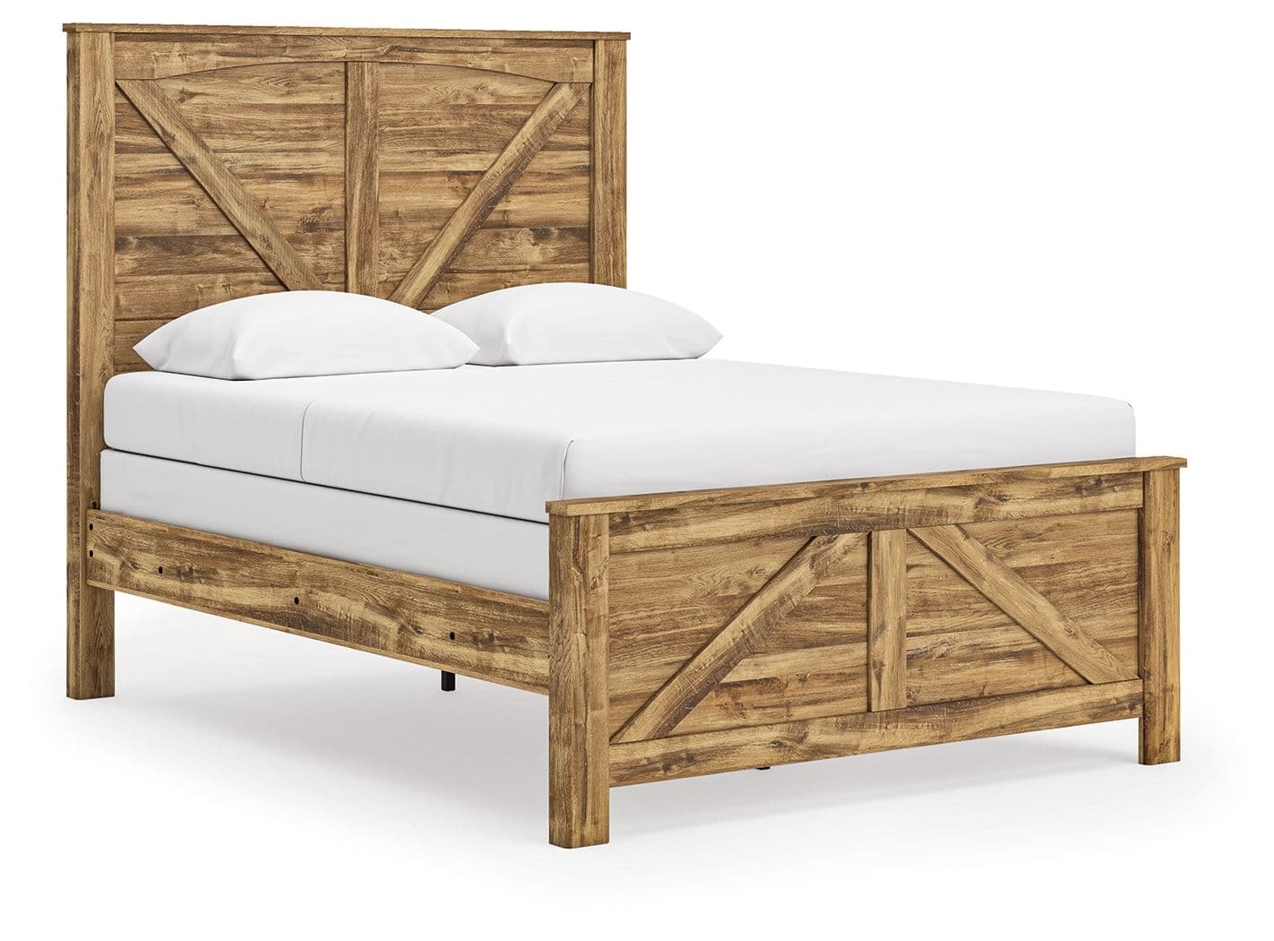 Maystonna - Queen Crossbuck Panel Bed - Brown
