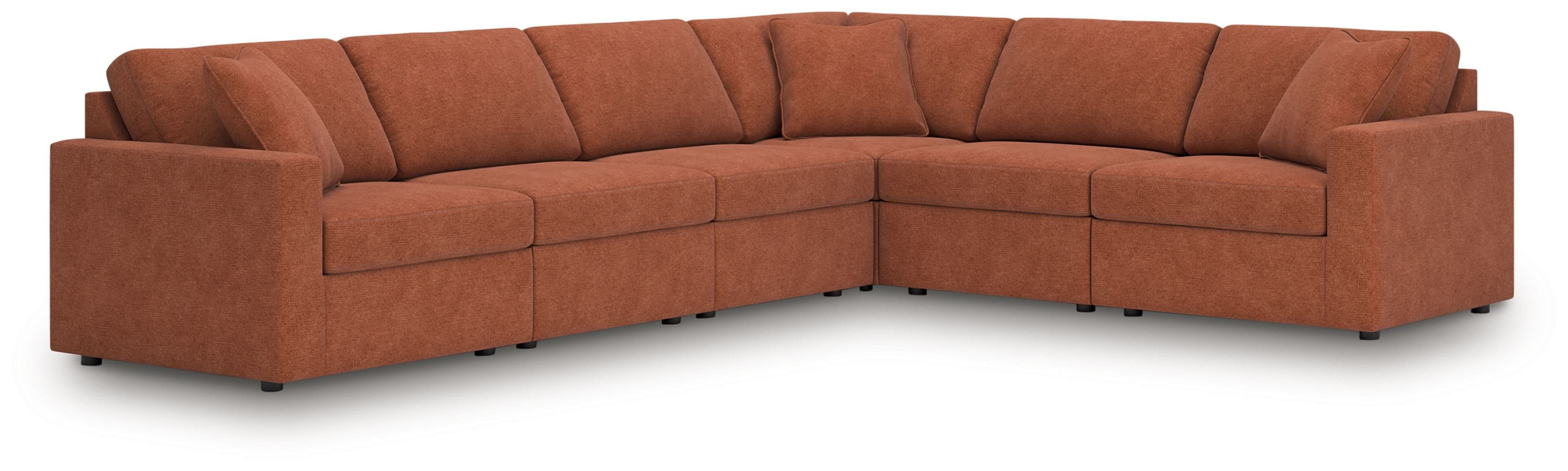 6-Piece Sectional With Laf Corner Chair And Raf Corner Chair