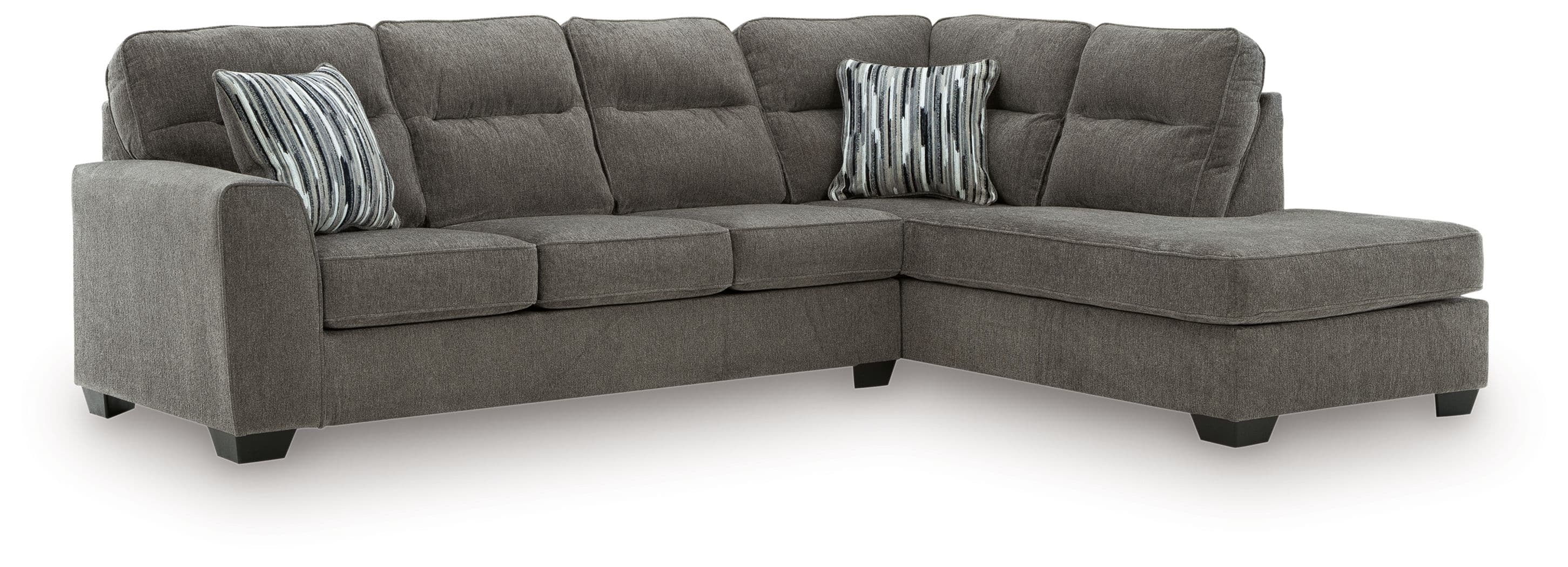 2-Piece Sectional With RAF Corner Chaise · Graphite