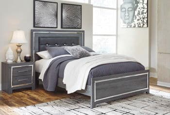 Queen Panel Bed With Roll Slats