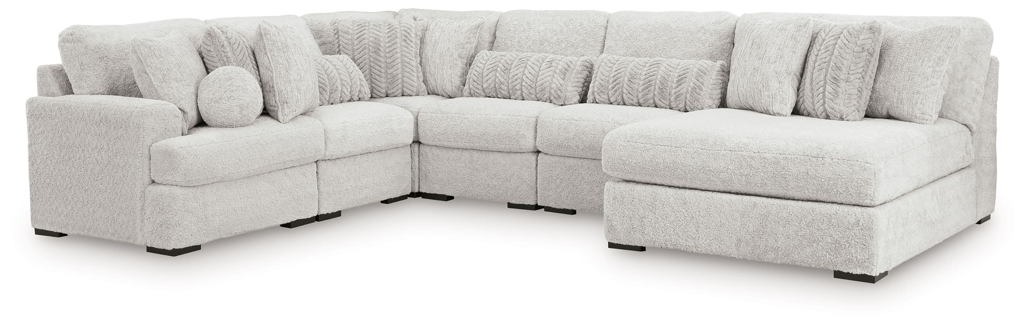 6-Piece Sectional With Armless Chaise And LAF Corner Chair