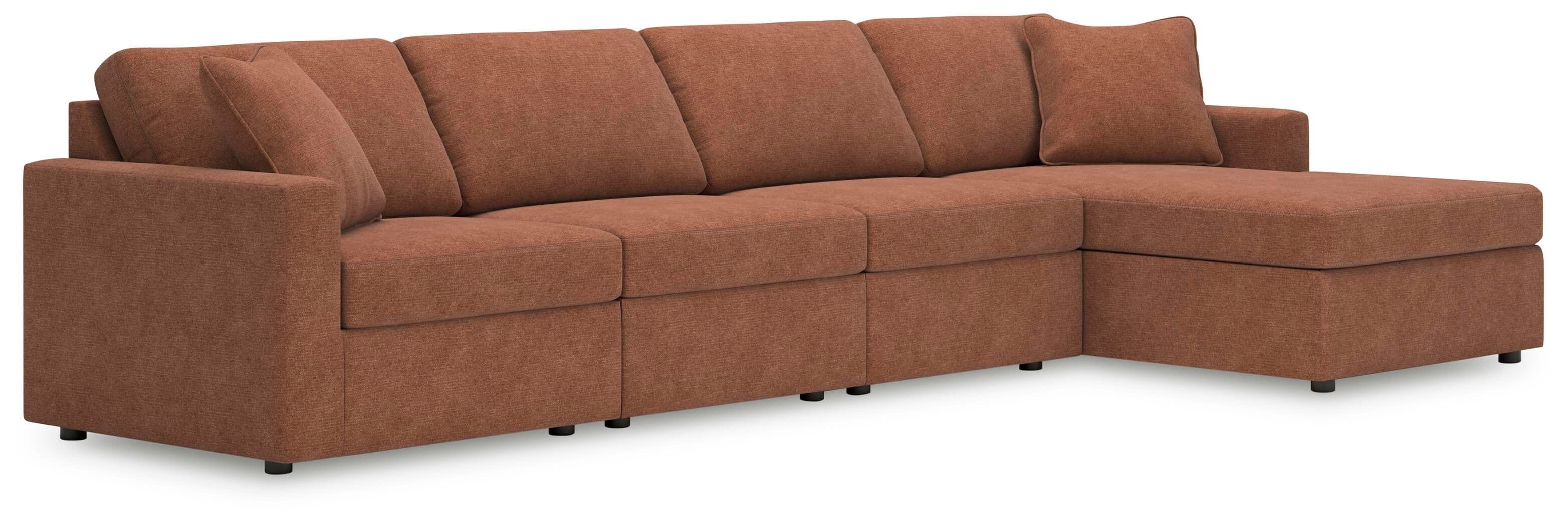 4-Piece Sectional With Raf Corner Chaise