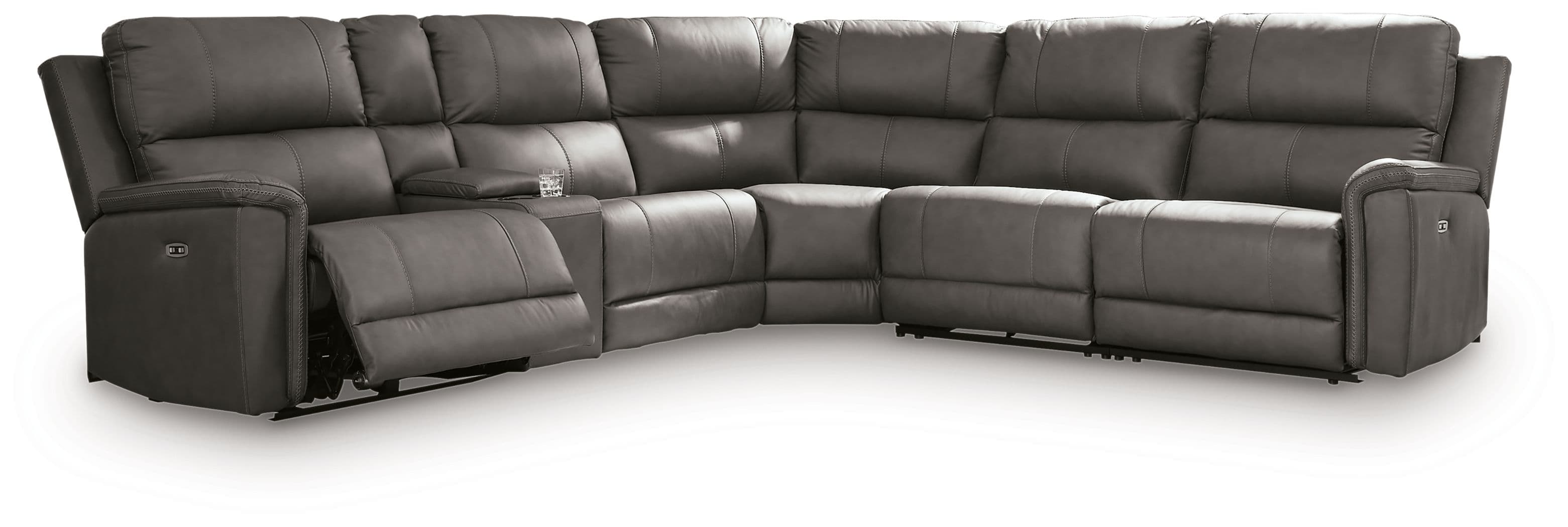 6-Piece Power Reclining Sectional With LAF And RAF Recliners · Anchor