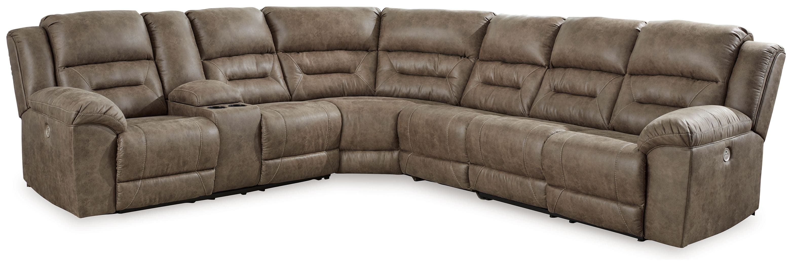 4-Piece Power Reclining Sectional With Laf Power Reclining Loveseat With Console